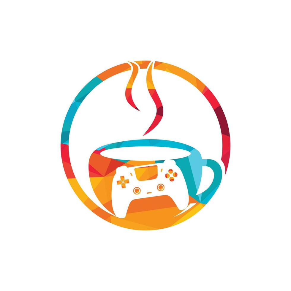 gamer Kafé vektor logotyp design mall.