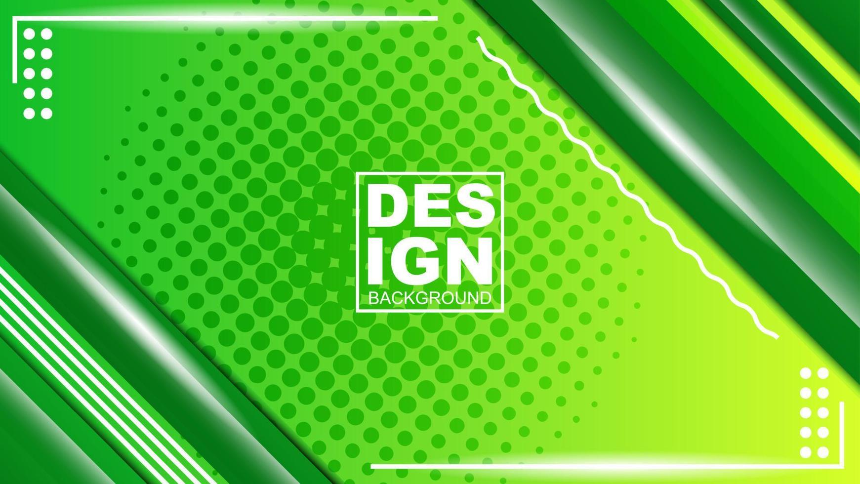 geometrischer Hintergrund mit grüner Verlaufsfarbe, geeignet für Banner, Anzeigen, Grußkarten, Broschüren, Flyer, Social-Media-Posts vektor