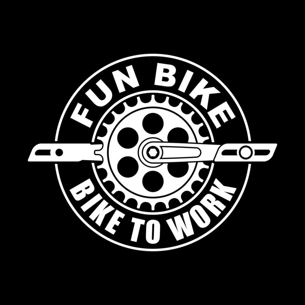 roligt cykel logotyp mall roligt cykel till arbete logotyp vektor