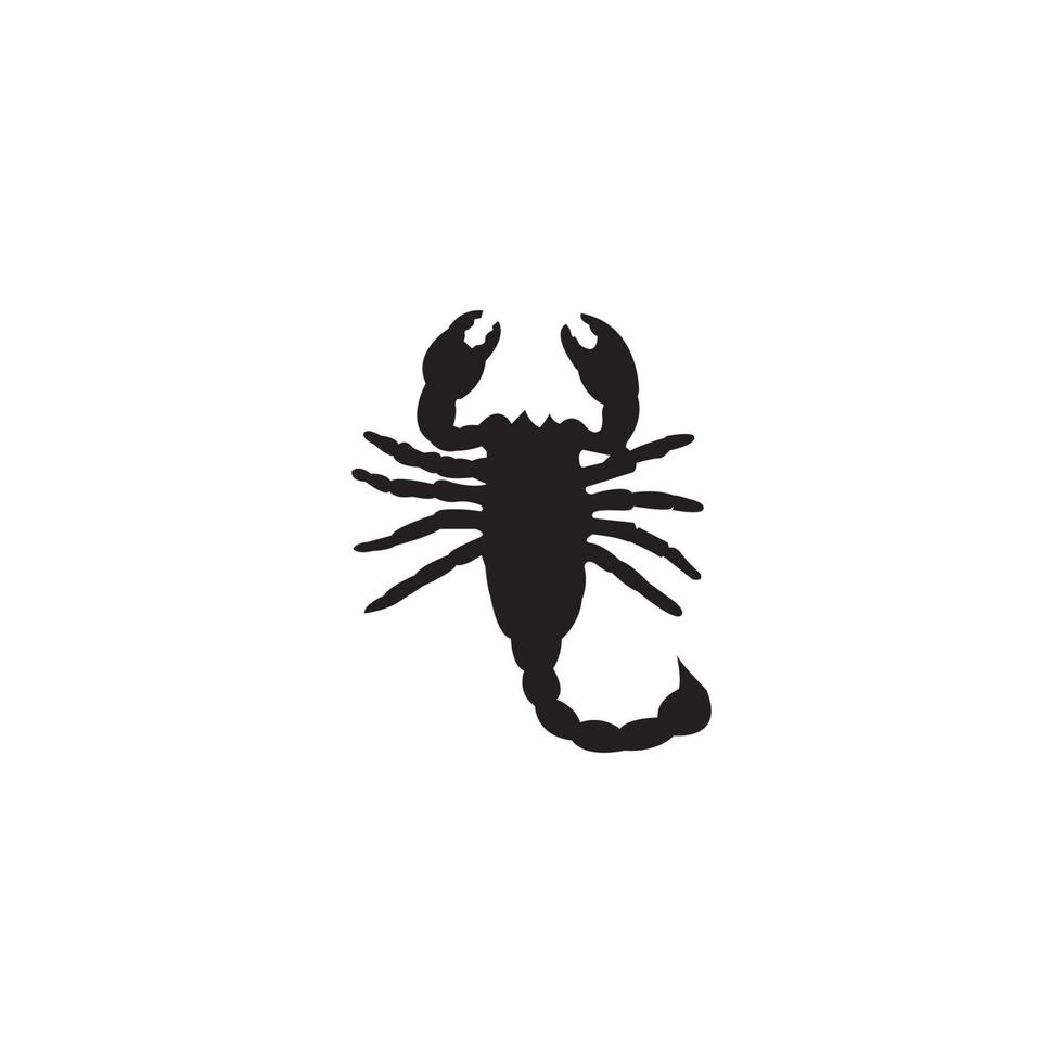 scorpion logotyp vektor illustration mall design