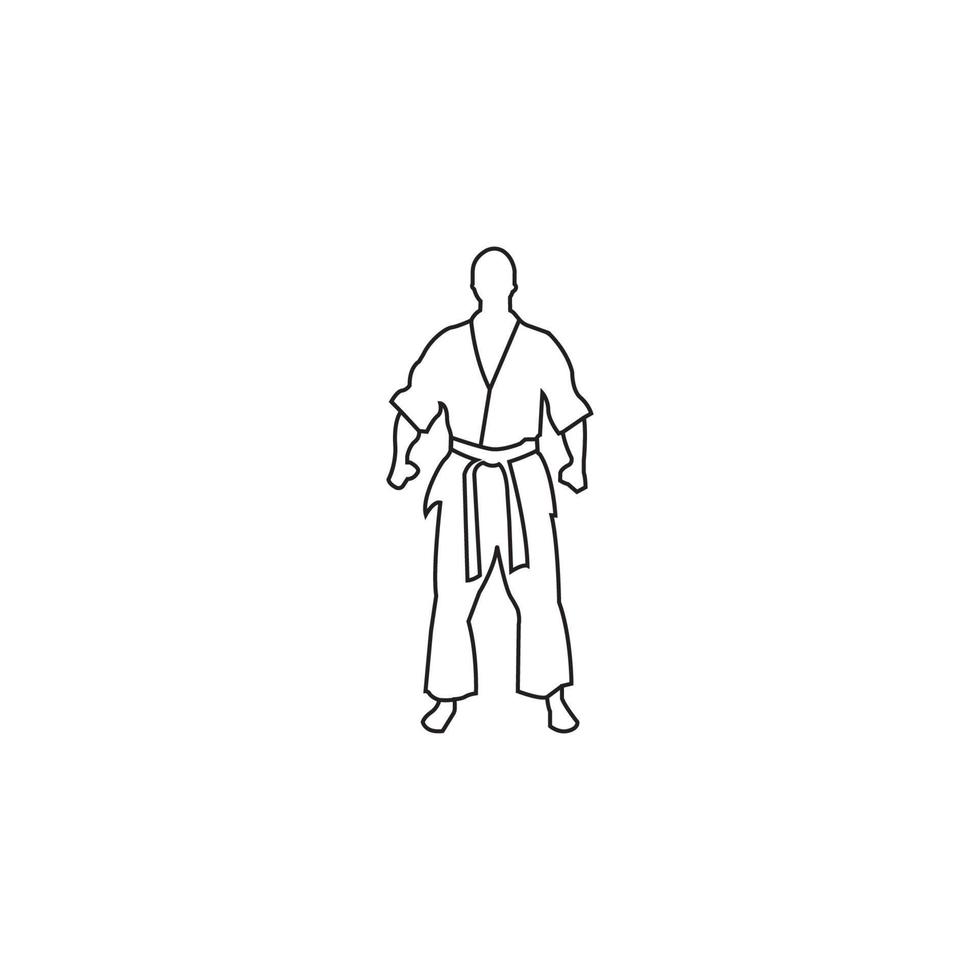 judo idrottare ikon vektor