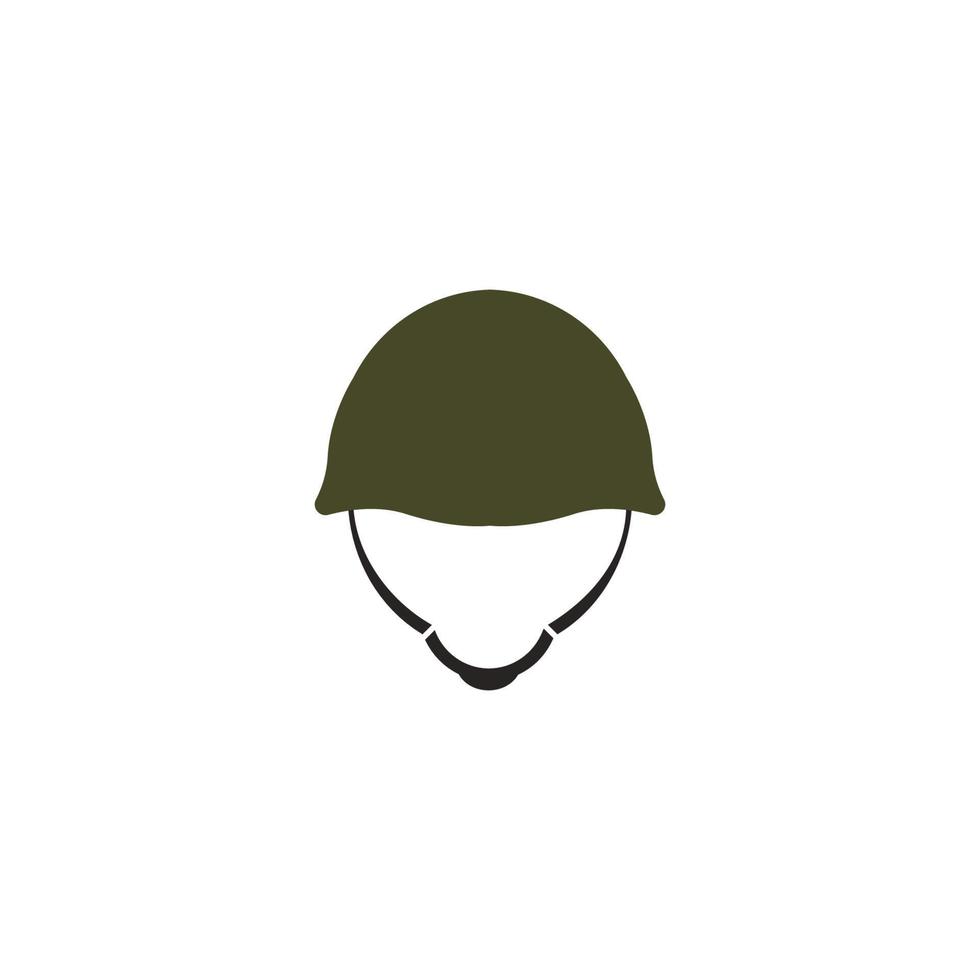 Militärhelm-Symbol. vektor