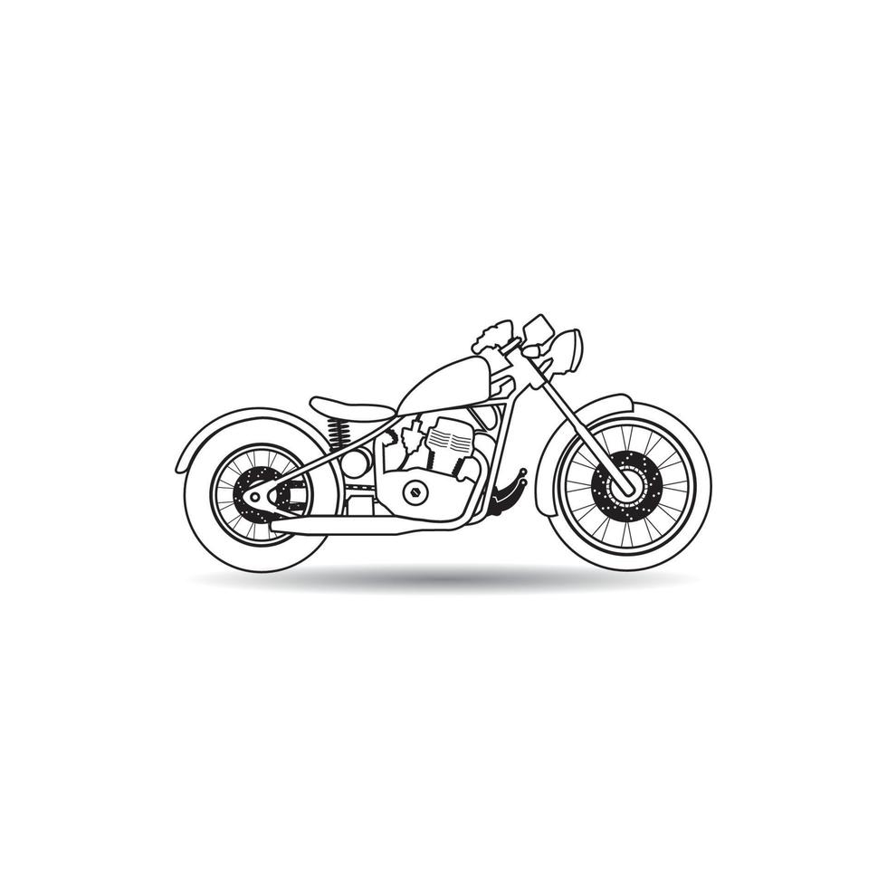 Motorrad-Icon-Vektor vektor
