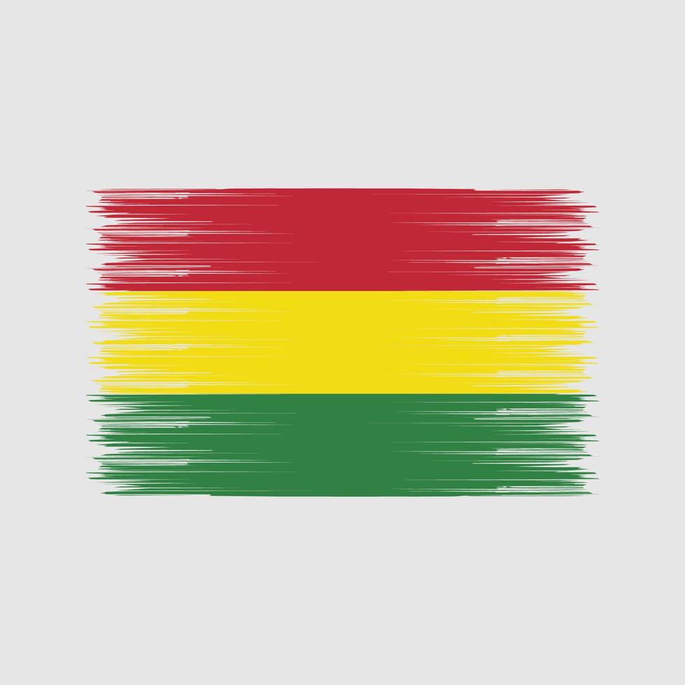 bolivia flagga borste. National flagga vektor