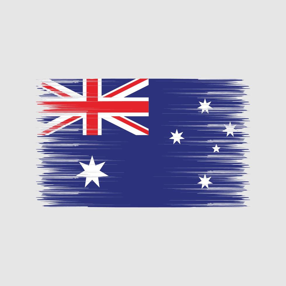 australiens flagga borste. National flagga vektor