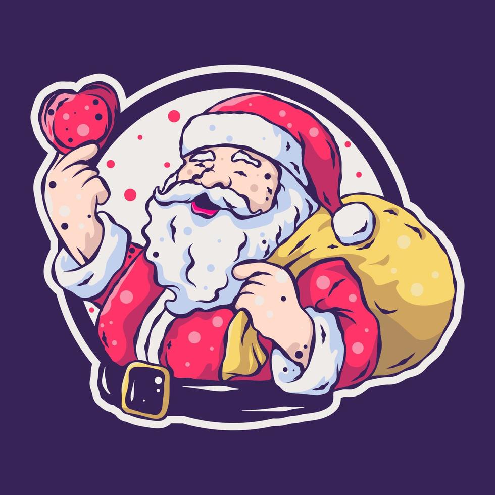 härlig santa claus illustration vektor