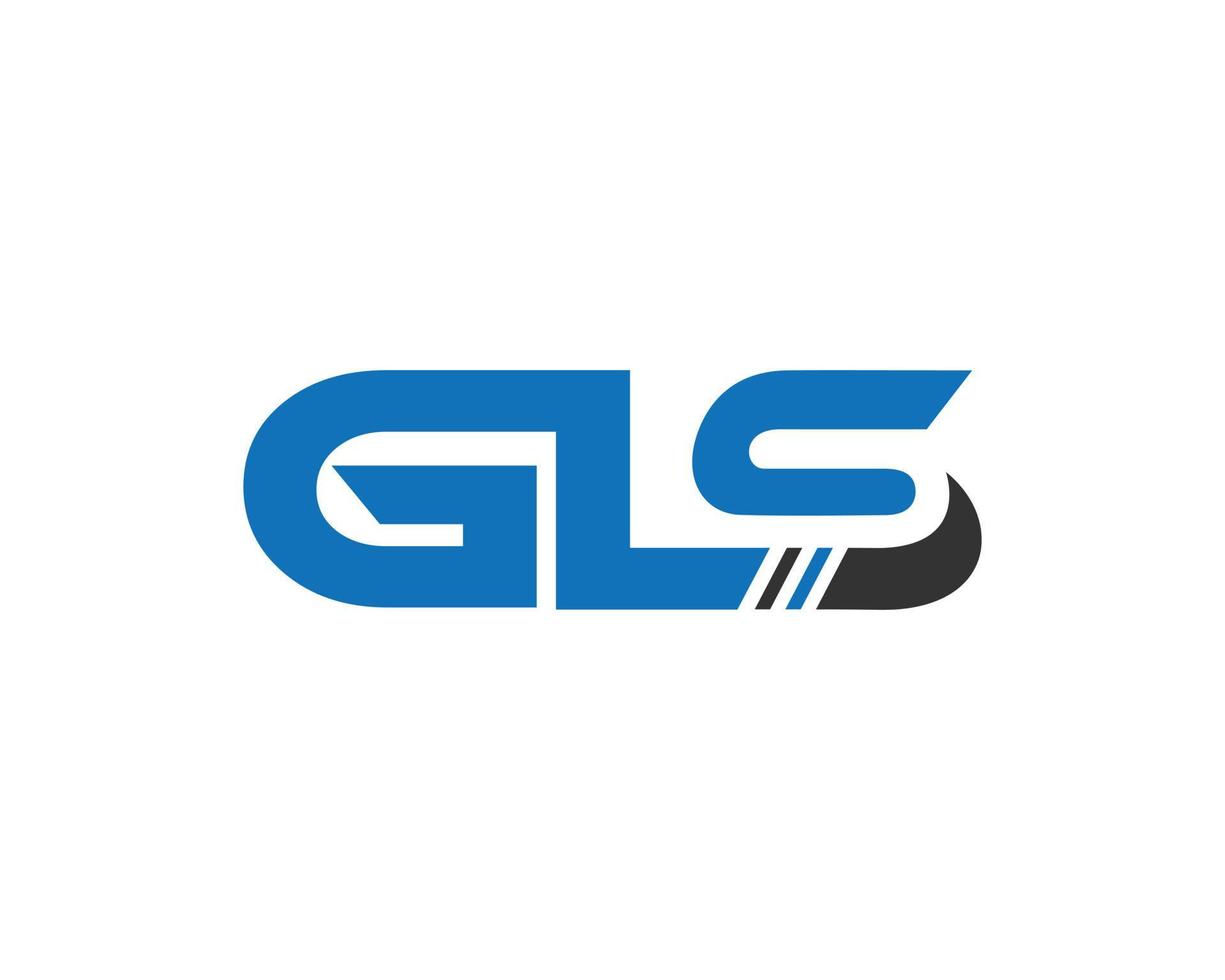 gls brief einzigartiges logo design kreative vektor symbol illustration.