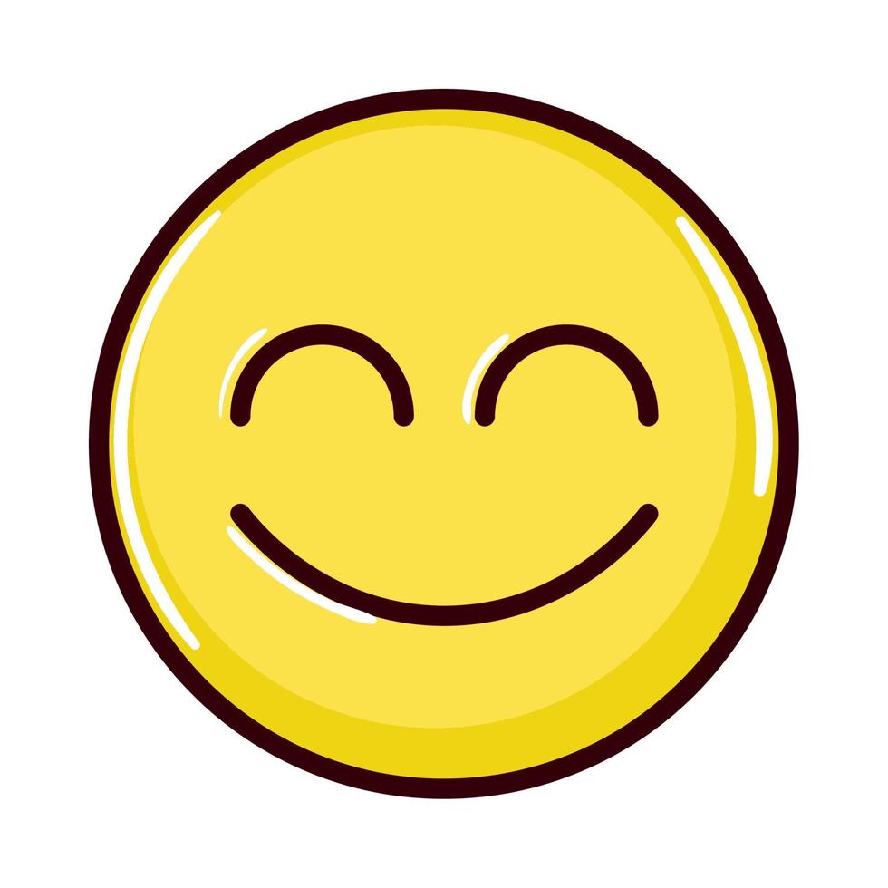 Lächeln Emoji Social Media vektor