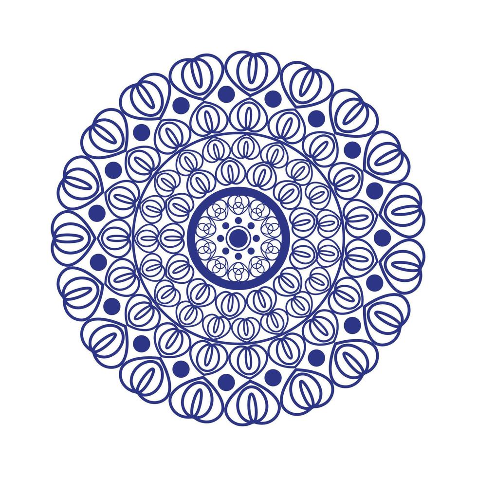 Mandala-Kunstdekoration vektor