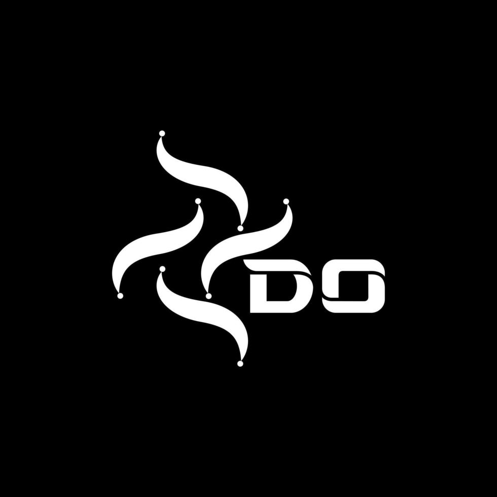Brief-Logo-Design auf schwarzem Hintergrund. tun Sie kreative Technologie minimalistisches Initialen-Logo-Konzept. Machen Sie ein einzigartiges, modernes, flaches, abstraktes Vektorbuchstabe-Logo-Design. vektor