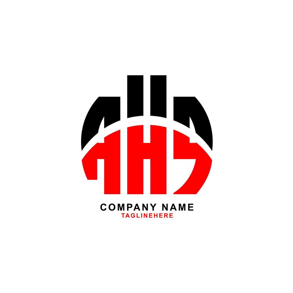 kreatives ahq-Buchstaben-Logo-Design mit weißem Hintergrund vektor