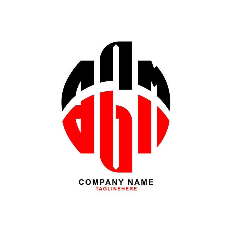 kreatives bgm-buchstaben-logo-design mit weißem hintergrund vektor