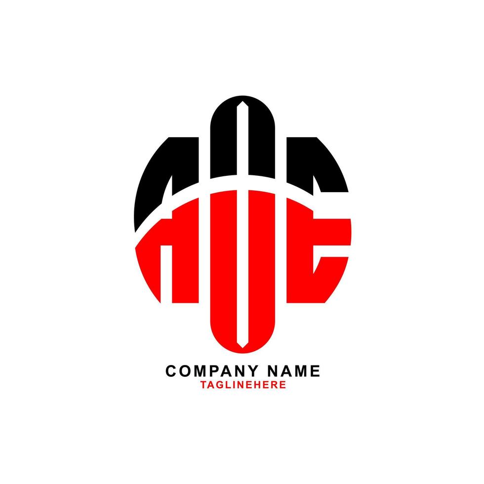 kreativ aoe brev logotyp design med vit bakgrund vektor