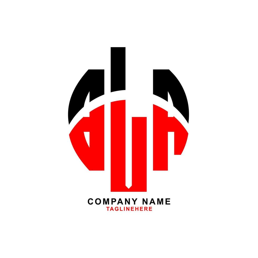 kreatives bla-brief-logo-design mit weißem hintergrund vektor