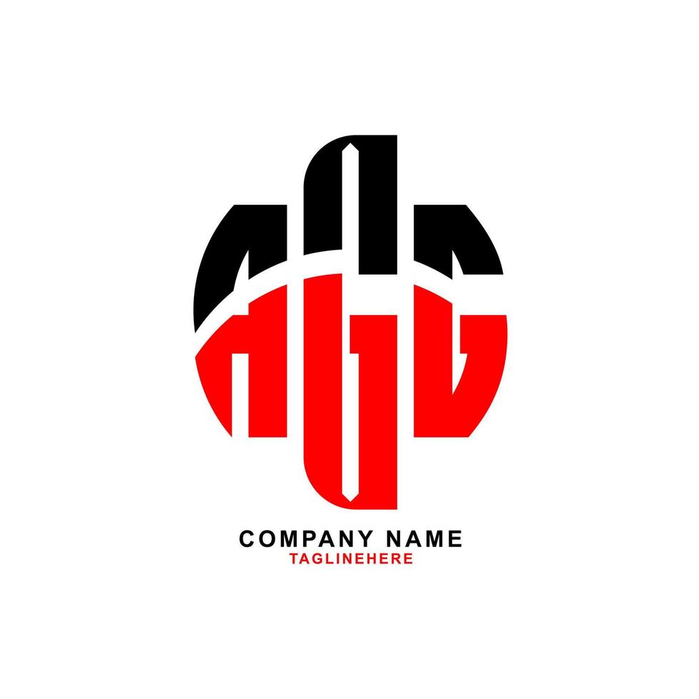 kreatives Agg-Buchstaben-Logo-Design mit weißem Hintergrund vektor