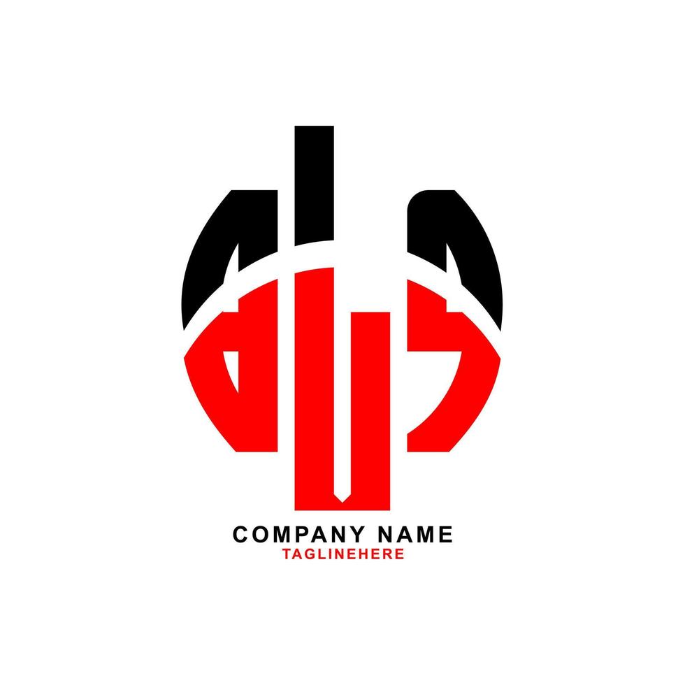 kreativ blq brev logotyp design med vit bakgrund vektor