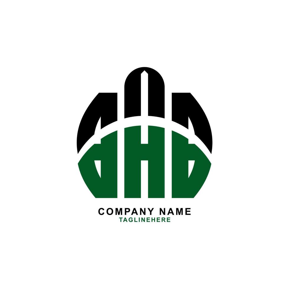kreatives Bab-Brief-Logo-Design mit weißem Hintergrund vektor