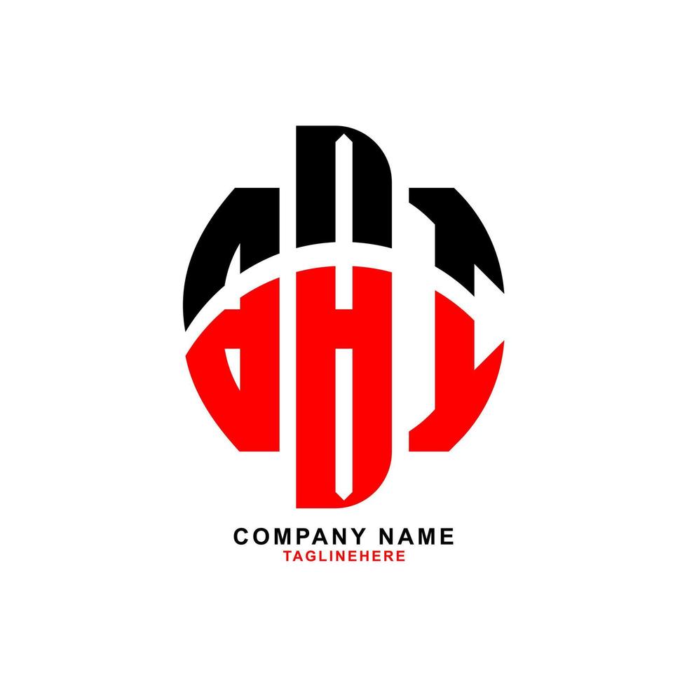 kreativ bbi brev logotyp design med vit bakgrund vektor