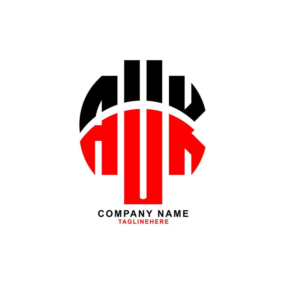 kreativ alka brev logotyp design med vit bakgrund vektor
