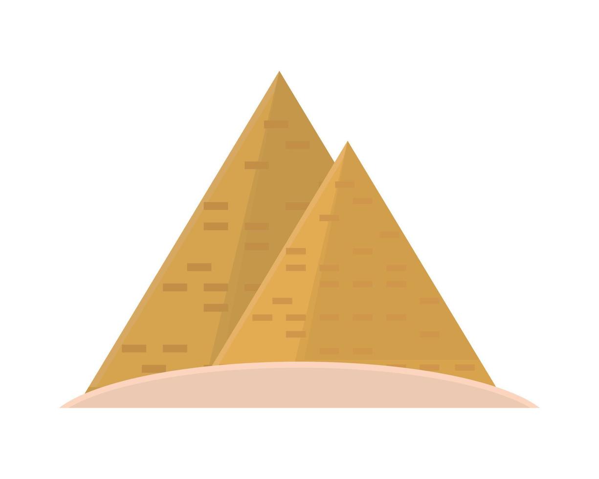 egyptisk pyramid ikon vektor