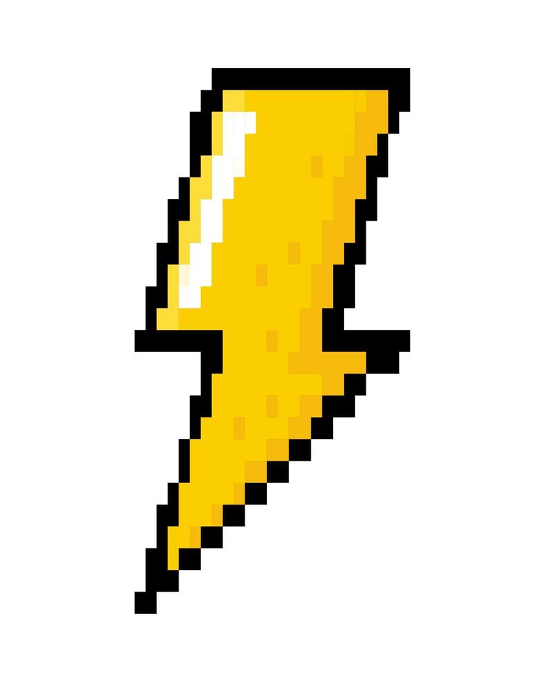 Donnerschlag-Pixel-Symbol vektor