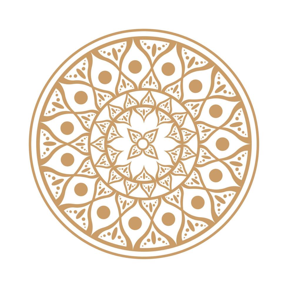 rundes Mandala-Ornament vektor