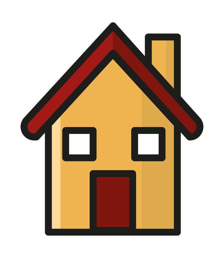 Haus-Cartoon-Symbol vektor