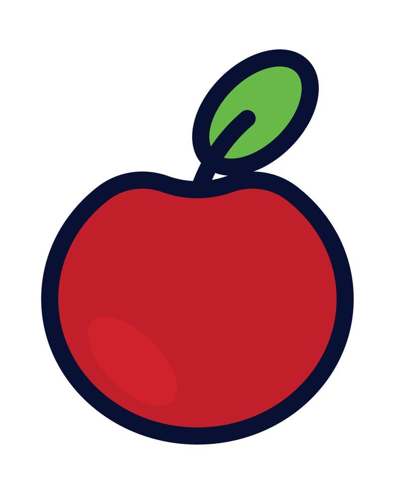 Apple-Cartoon-Symbol vektor