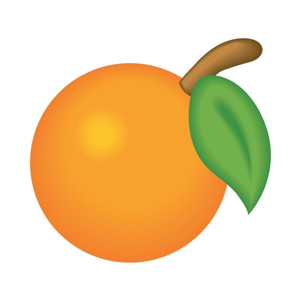 Orangenfrucht-Symbol vektor
