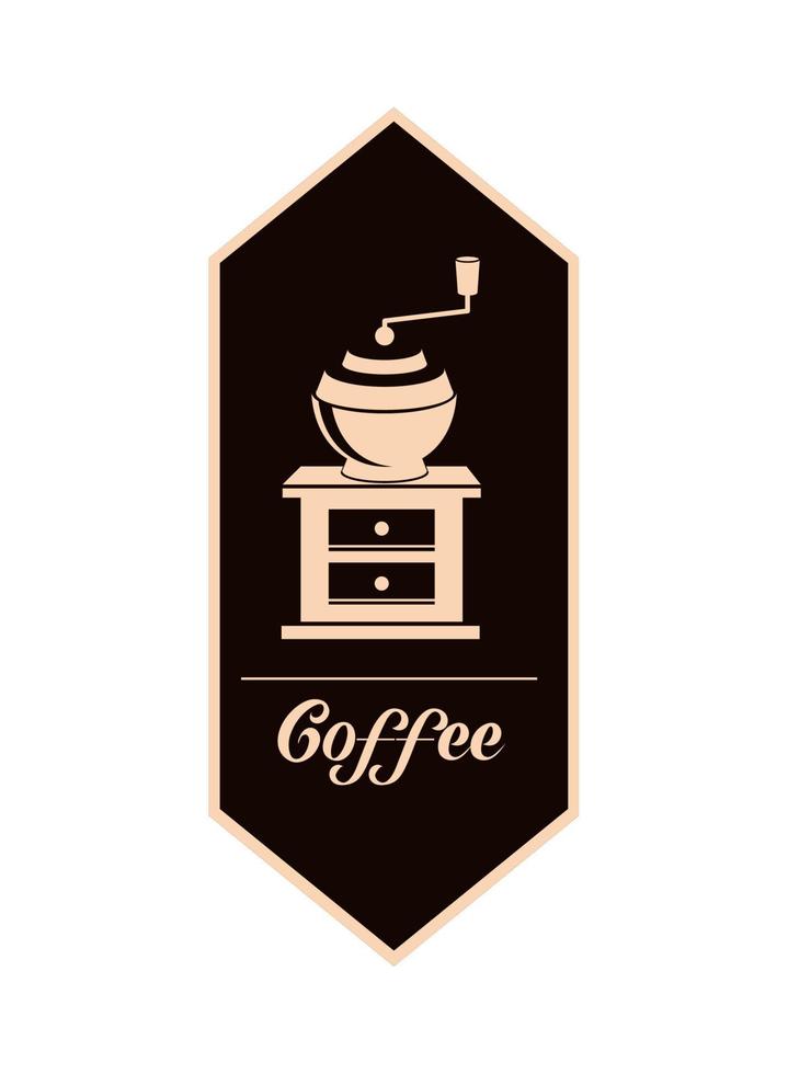 Kaffee-Etikett-Klassiker vektor