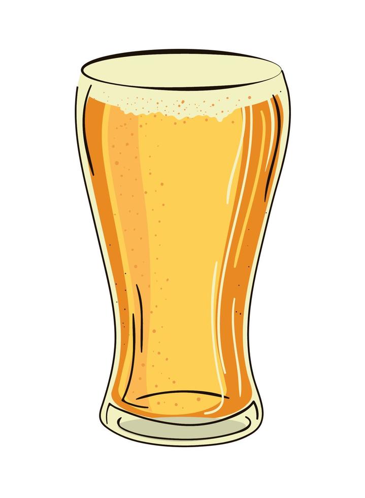 Bier größeres Glas vektor