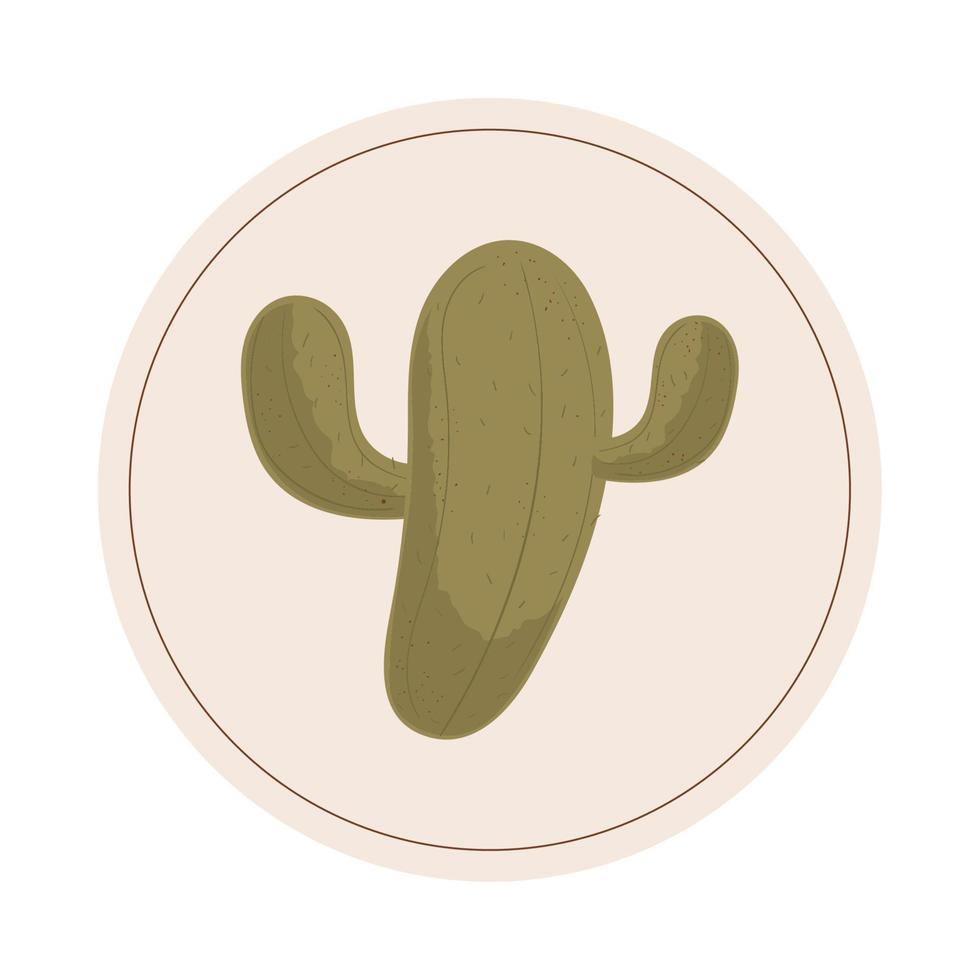 Kaktus-Pflanze-Symbol vektor