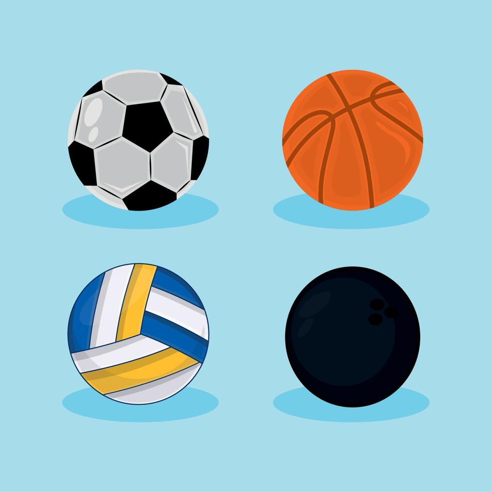 ikoner sport bollar vektor