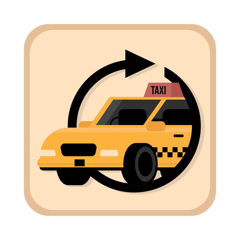 Taxi-App-Dienst vektor