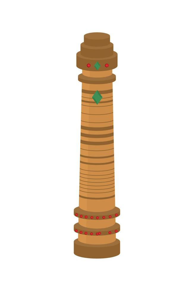 Ägypten-Turm-Symbol vektor