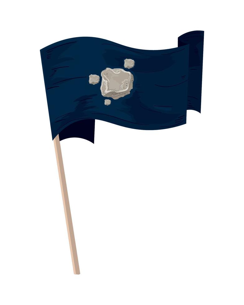 Weltraumflaggen-Emblem vektor