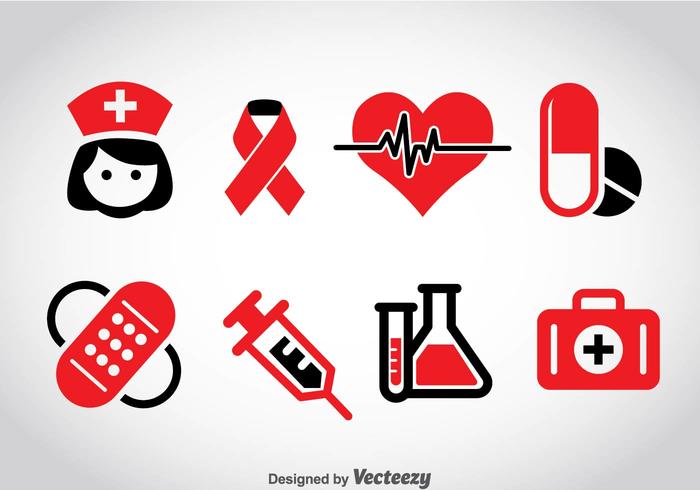 Medizinische Icons Vektor