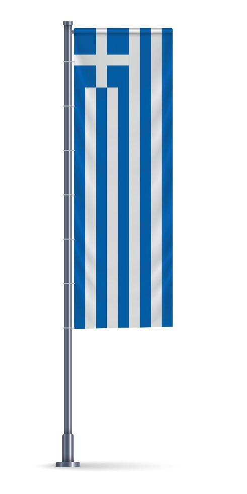 vertikal hängende Flagge vektor