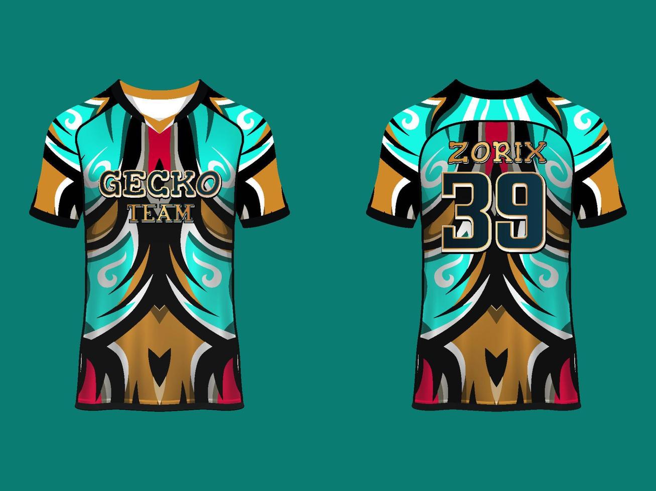 raglan ärmar jersey design vektor