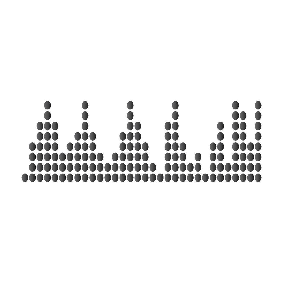 audio-technologie musik schallwellen vektor symbol illustration