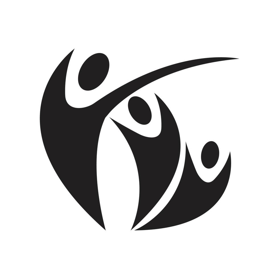 Adoption und Community Care Logo Vorlage Vektor Icon