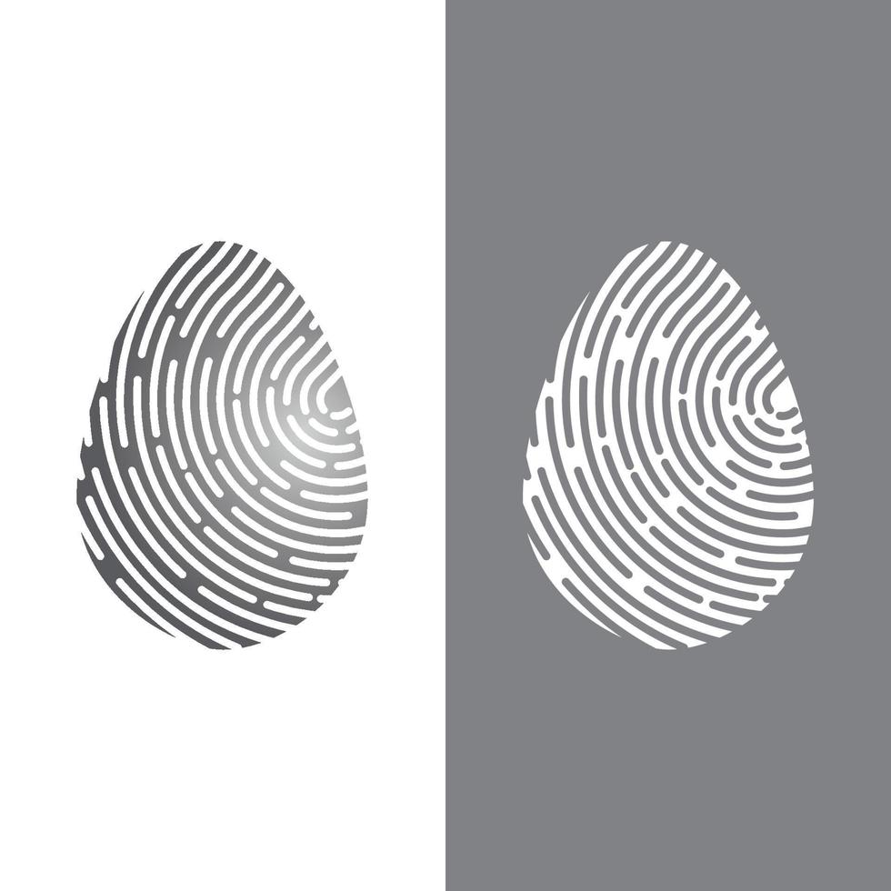 Fingerabdruck-Logo-Vektor-Illustration vektor