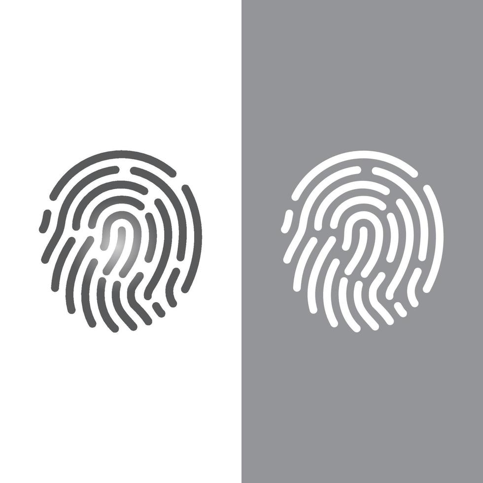 Fingerabdruck-Logo-Vektor-Illustration vektor
