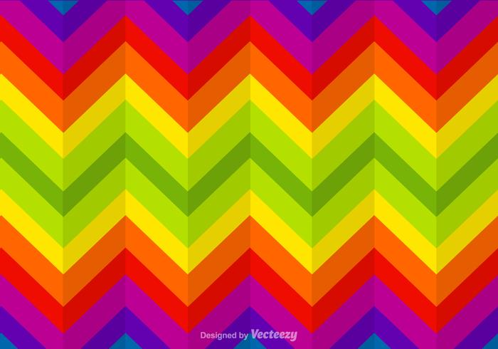 Gratis Zigzag Rainbow Vector Bakgrund