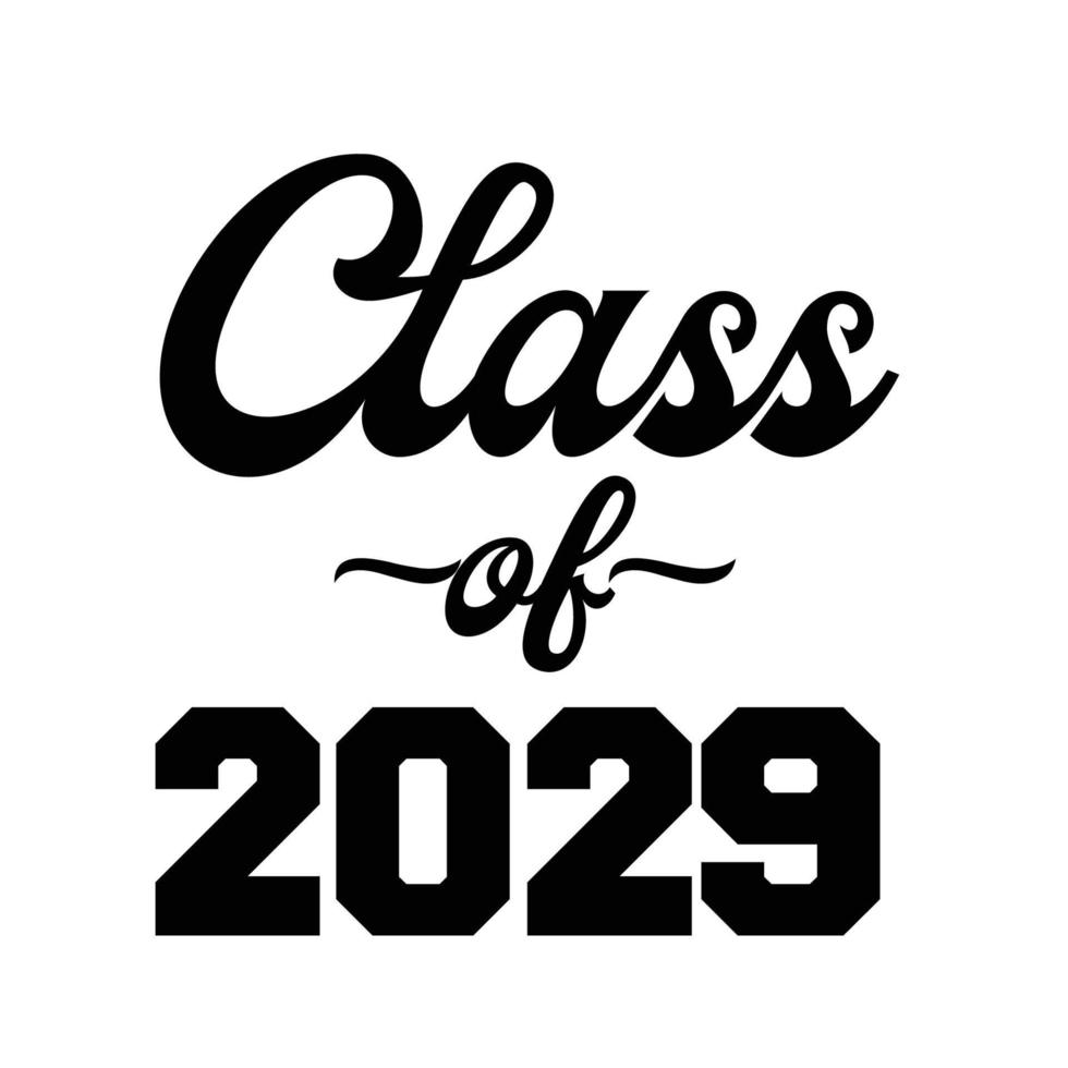 klass av 2029 vektor, t skjorta design vektor