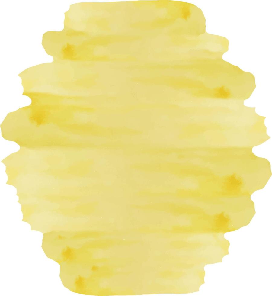 vattenfärg abstrakt gul bakgrund i de form av en bikupa med textur av fläck, spray, stänk och fläck, mode element vektor