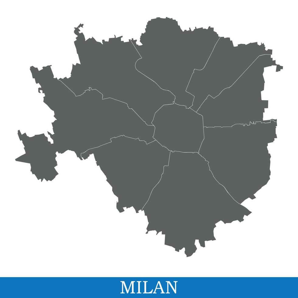 hög kvalitet Karta stad av Italien vektor