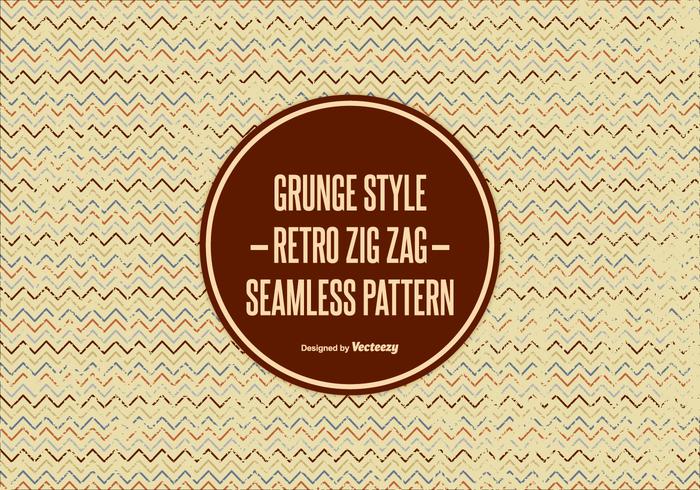 Grunge-Zig-Zack-Muster vektor