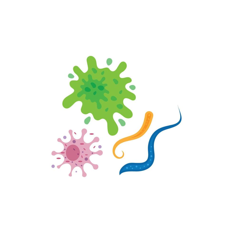 Virus-Vektor-Illustration-Icon-Template-Design vektor