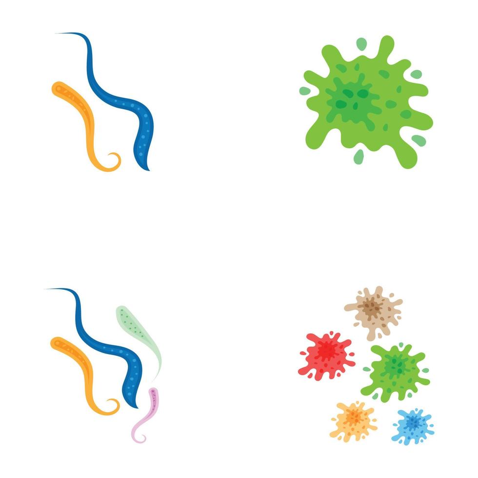 Virus-Vektor-Illustration-Icon-Template-Design vektor